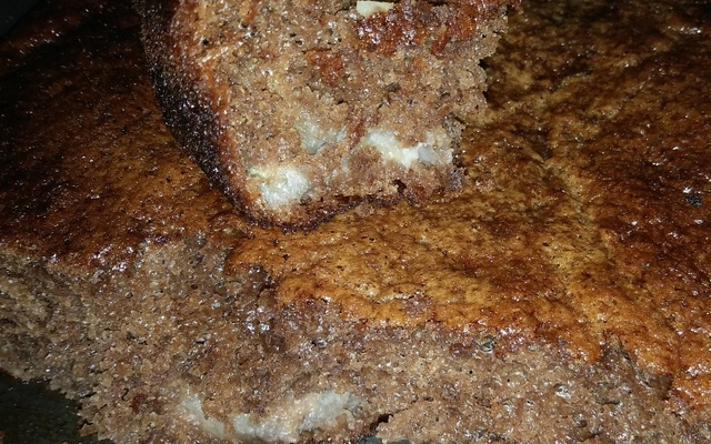 Bolo de banana com chocolate