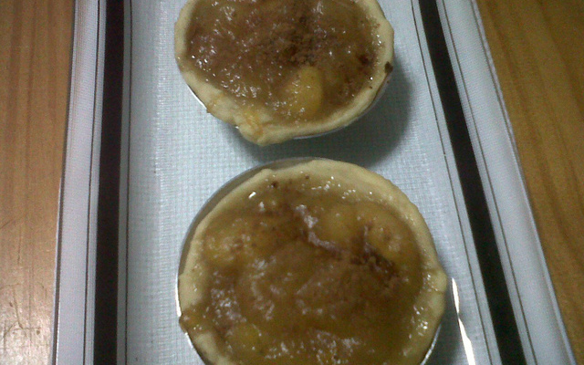 Pizza de banana na forminha de empada