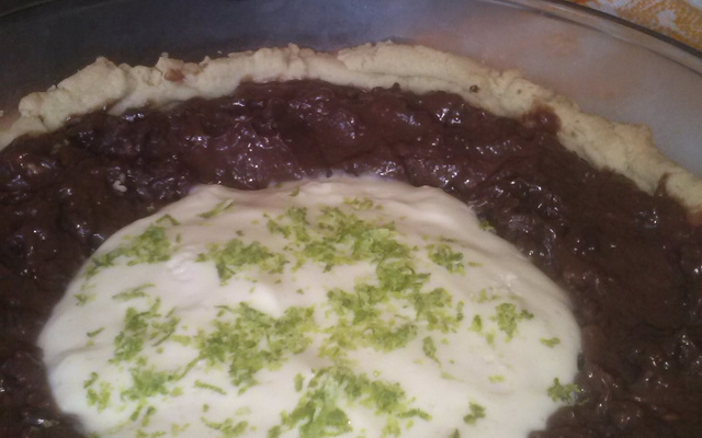 Torta de limão com chocolate da Dani