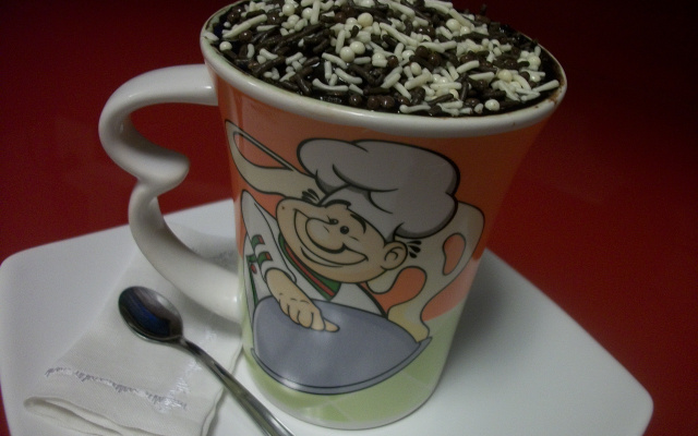 Bolinho de chocolate na caneca ( Tudo gostoso )