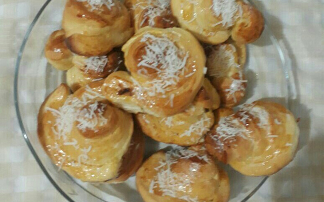 Pão doce de leite condensado de liquidificador