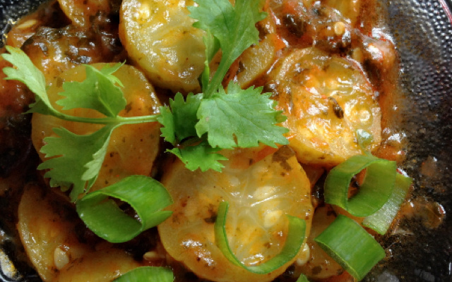 Ensopado de maxixe no capricho