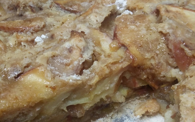 Torta de maçã em camadas