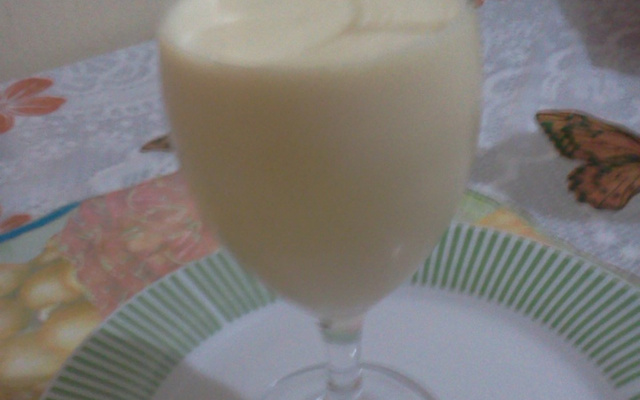 Batida de maracujá com vodca