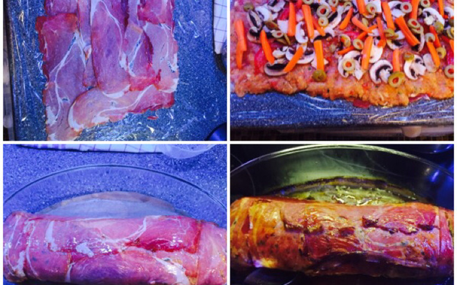 Rocambole fácil de frango