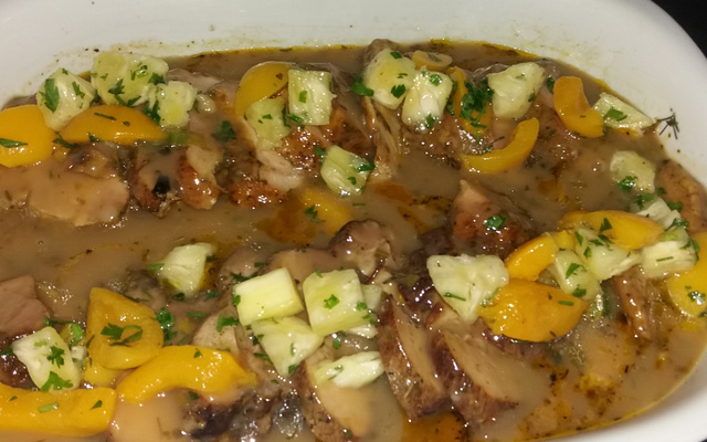 Batata suzy com creme de queijo