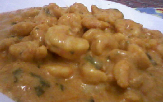 Camarão cremoso