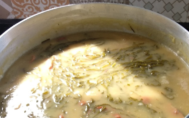 Caldo verde super gostoso