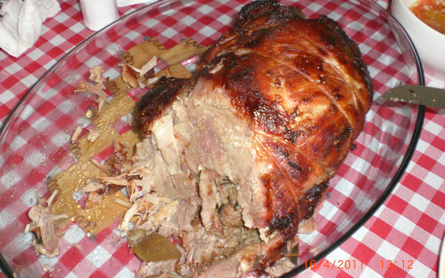 Paleta suína ao forno