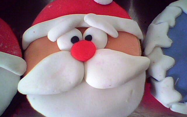 Cupcake de nozes para o Natal