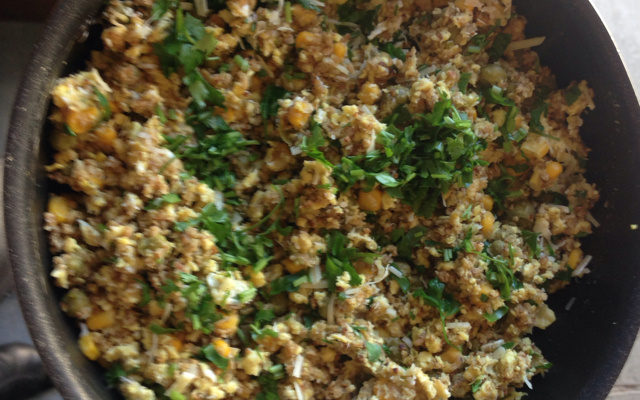 Farofa de aveia em flocos da Gaby