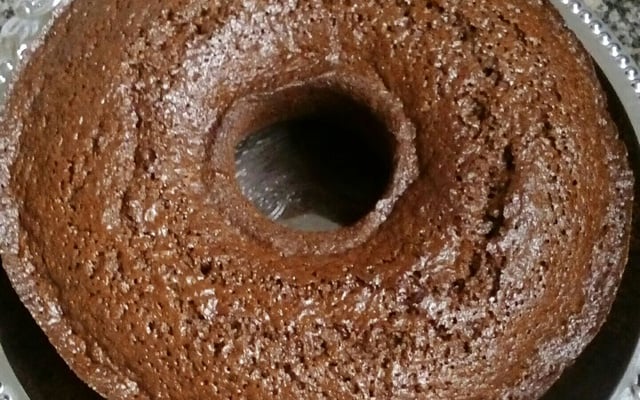 Bolo integral de chocolate com canela
