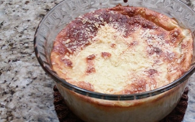 Suflê de chuchu delicioso