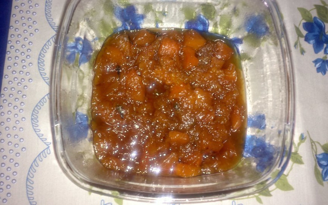 Doce de abóbora em pedaços