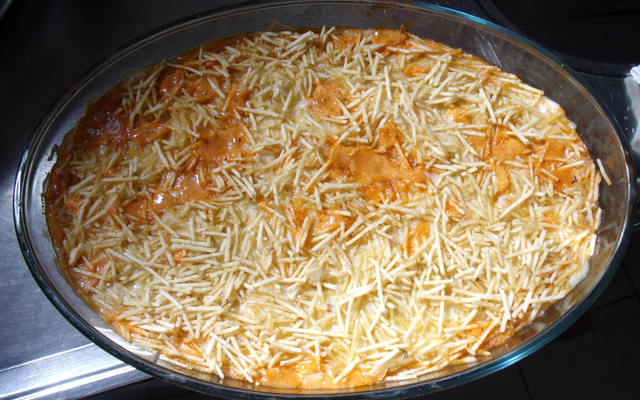 Fricassê de camarão da D. Edna