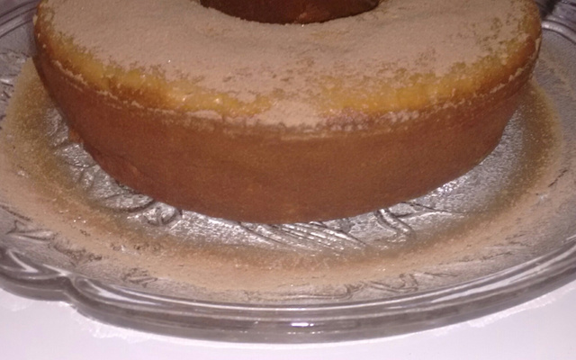 Bolo de maçã com banana