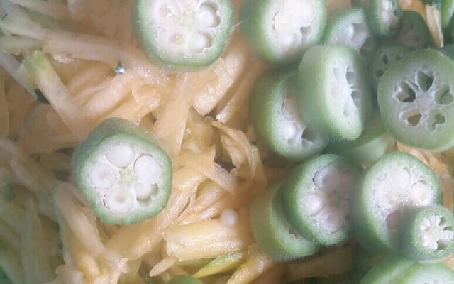 Abobrinha com quiabo