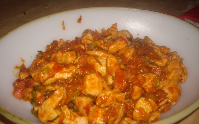 Frango xadrez á minha moda