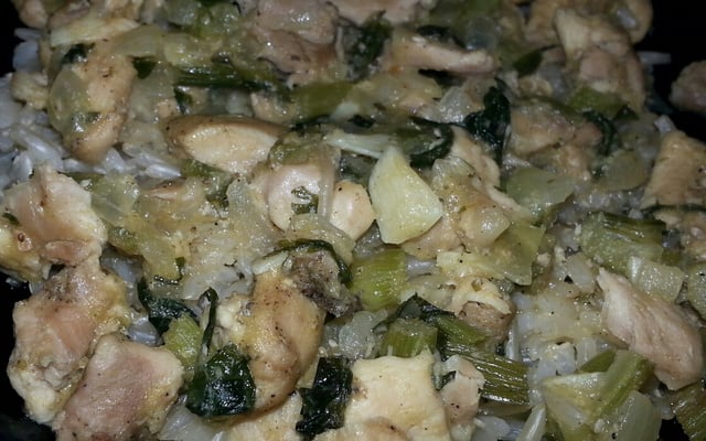 Peito de frango com salsão