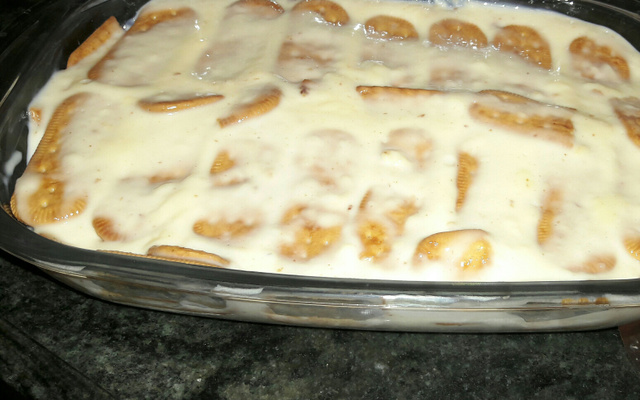 Pavê de bolacha de maizena