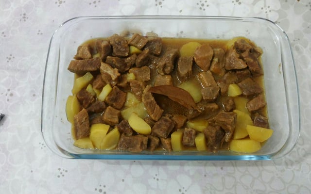 Carne de panela na pressão