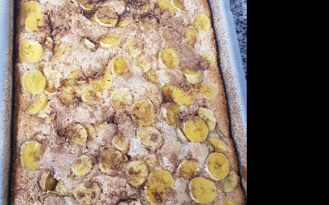 Bolo de banana (sem ovo e leite)