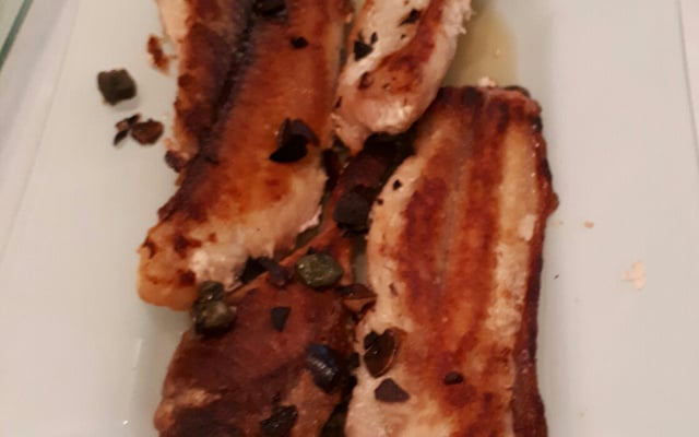 Surubim ao  azeite com  alho