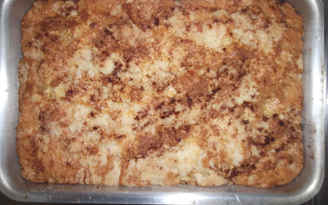 Torta de banana com farofa