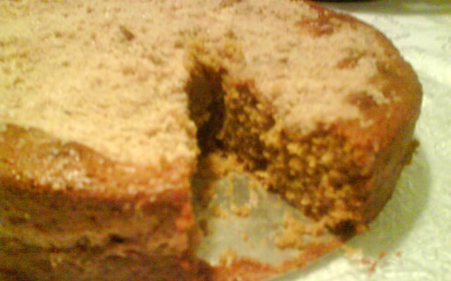 Bolo de aveia com maçã e banana