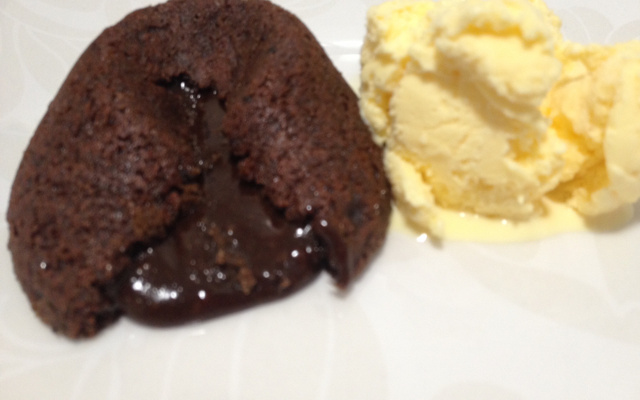 Petit gâteau de creme de avelã perfeito