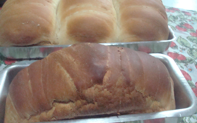 Pão caseiro simples