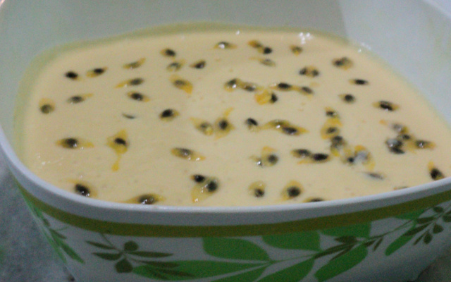 Mousse de maracujá cremoso
