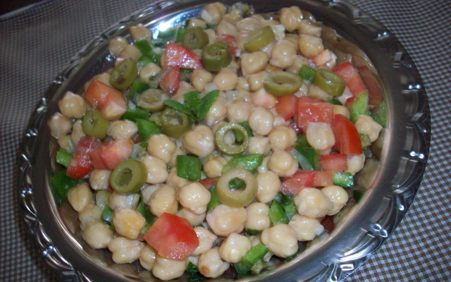 Salada de grão-de-bico