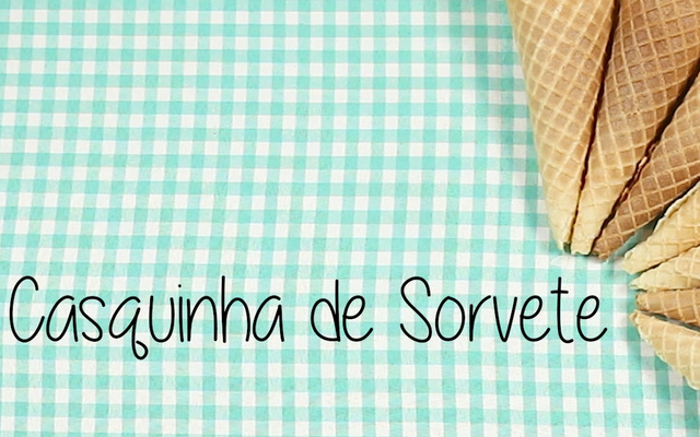 Casquinha de sorvete