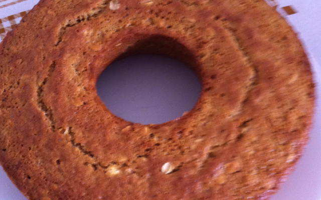 Bolo integral de aveia