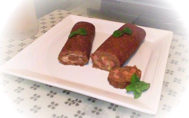 Rocambole de carne moída