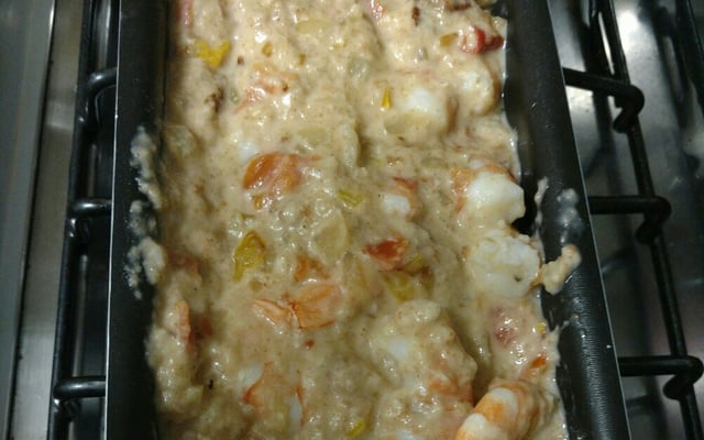 Salmão com molho de camarão