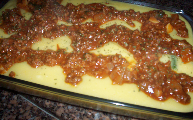 Polenta na panela de pressão