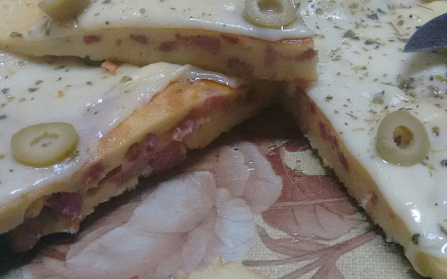 Omelete com Linguiça