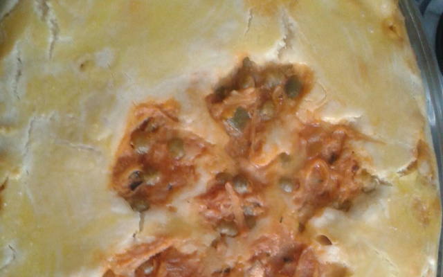 Torta de frango no liquidificador