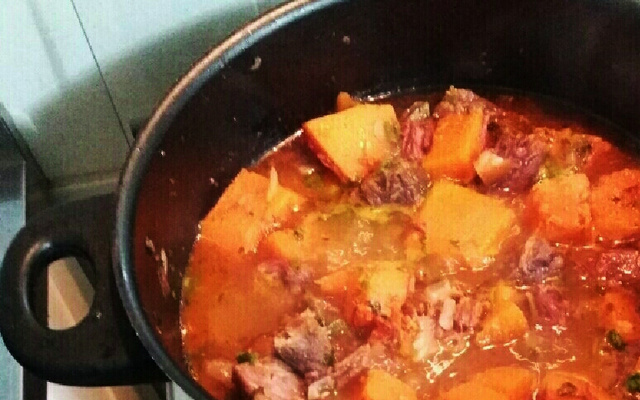 Carne seca com abóbora