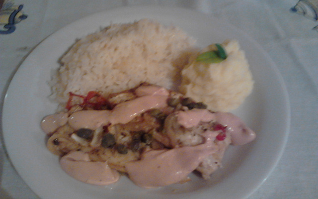 Creme rosé para peixe assado