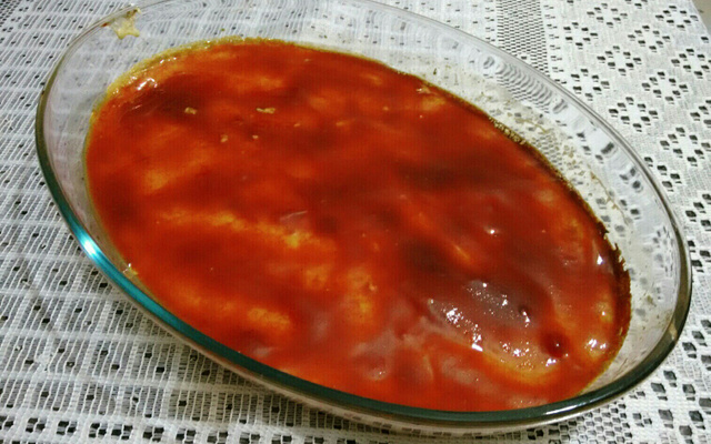 Torta de leite condensado e goiabada