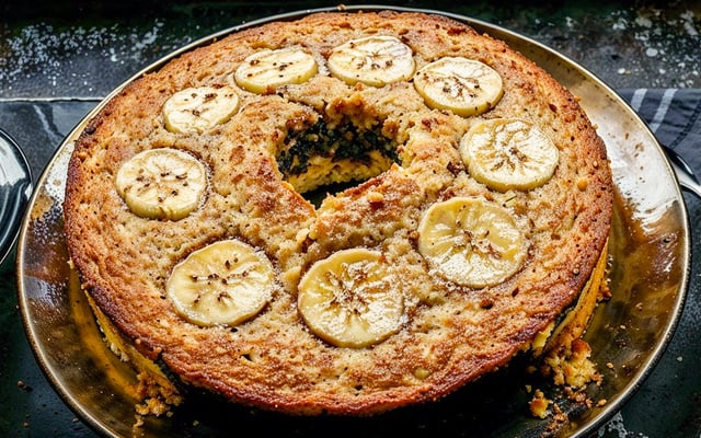 Bolo de Banana com Aveia Fitness