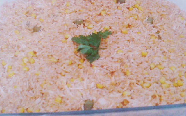 Risoto de frango simples