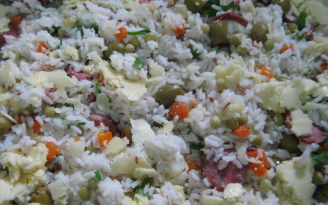 Arroz especial com carne seca