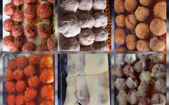 Carne moída à parmegiana