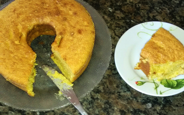 Curau e bolo de milho verde cremoso facil