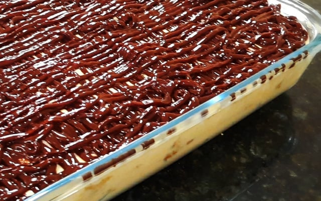 Pavê Natalino de Maracujá com Panetone