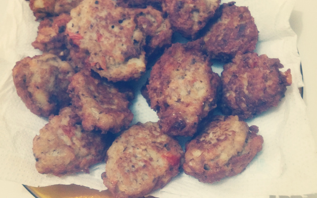 Bolinho de sardinha com batata delicioso